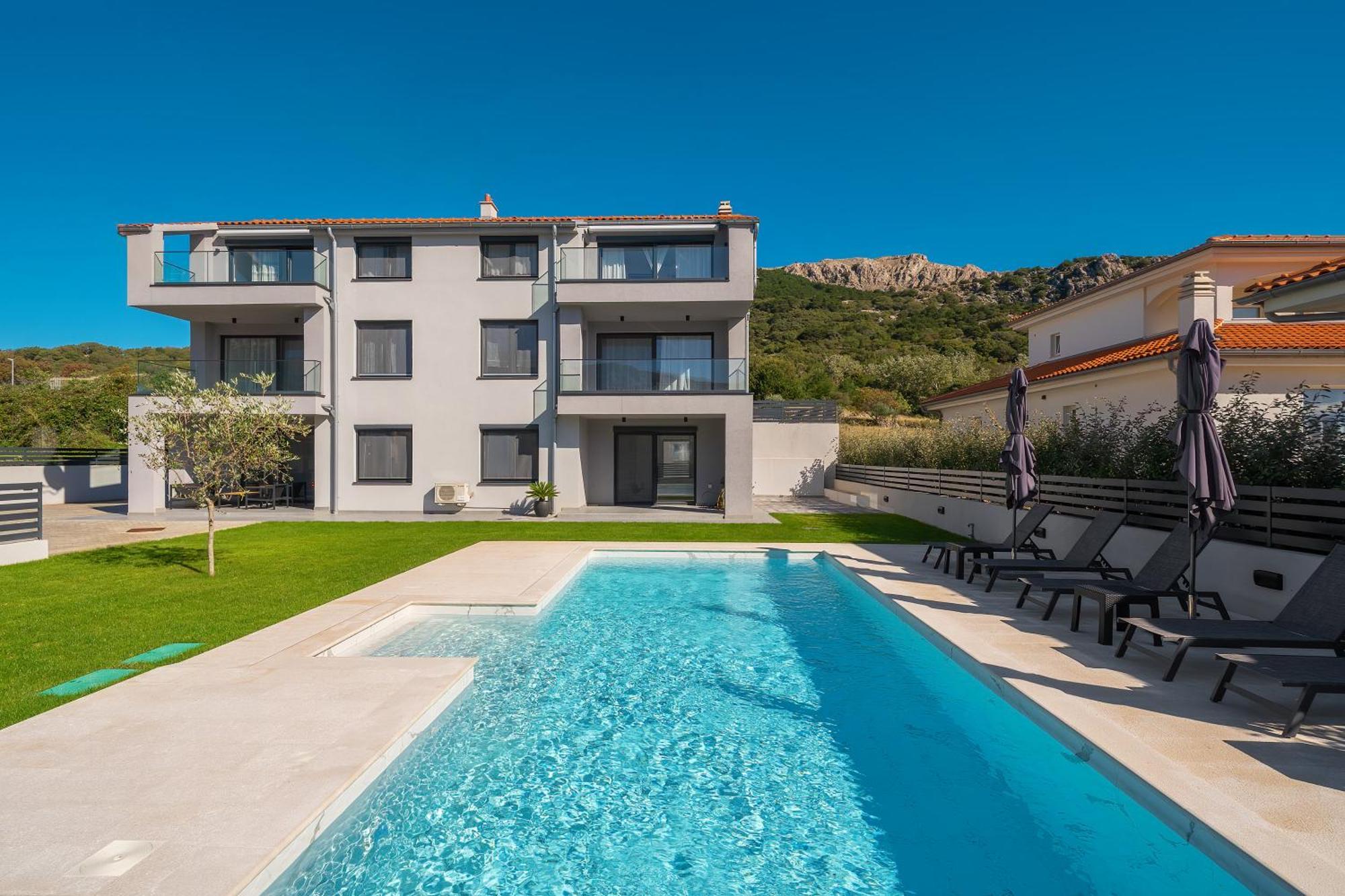 Poolside Apartments Anabella Baška Eksteriør bilde