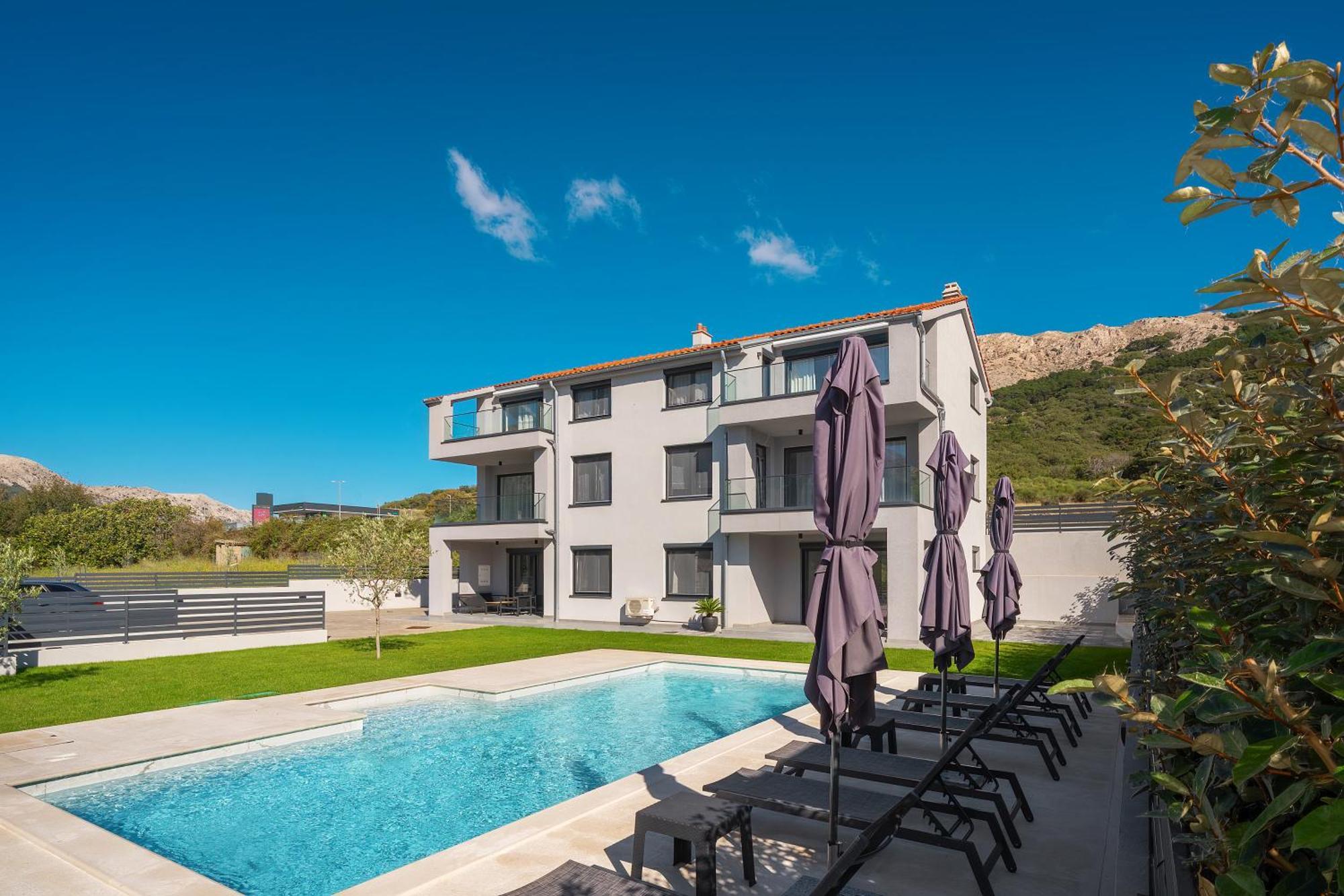 Poolside Apartments Anabella Baška Eksteriør bilde
