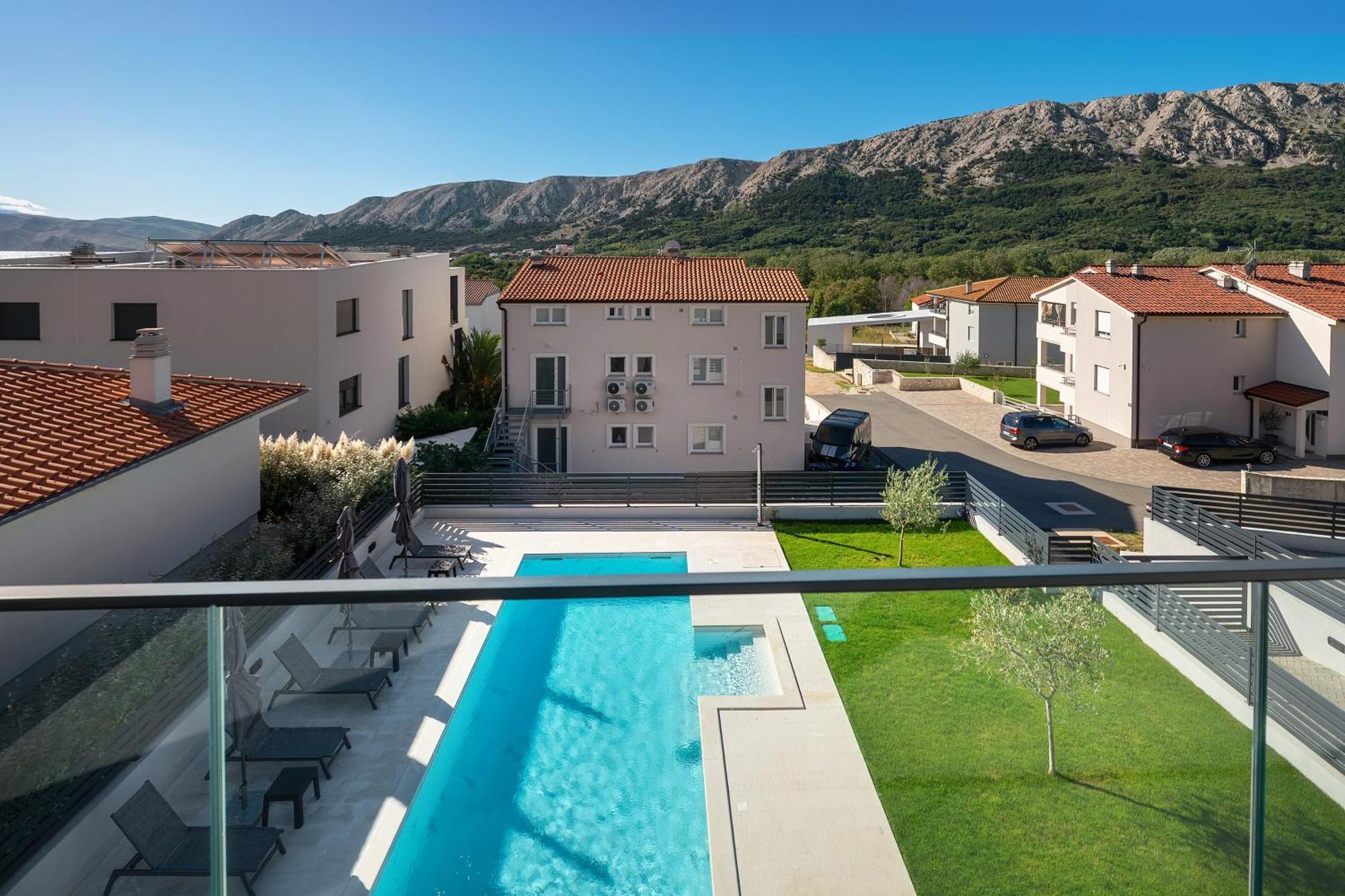 Poolside Apartments Anabella Baška Eksteriør bilde